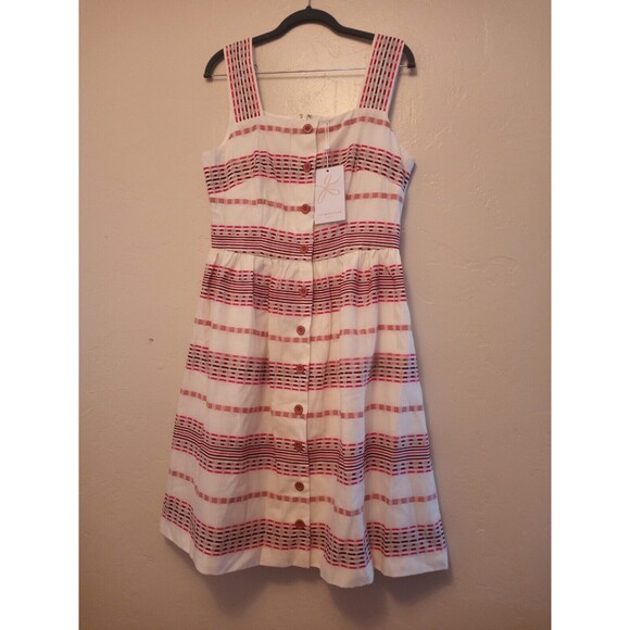 Gal Meets Glam Women's Size 8 Sleeveless Faux Button Front Ashton Dress New - Picture 1 of 10